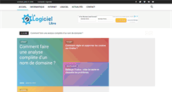Desktop Screenshot of lelogiciellibre.net
